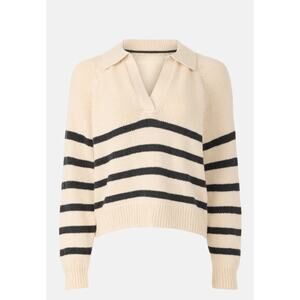 Marine Layer - Claire Relaxed Polo Sweater - Size Medium